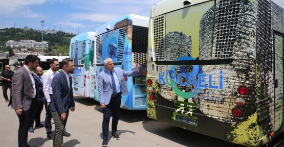 Kocaeli’nin Turistik Alanları Otobüslere Giydirildi