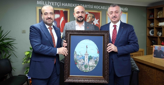 Başkan Büyükakın,  MHP İl Başkanını Demirbaş'ı Tebrik Etti