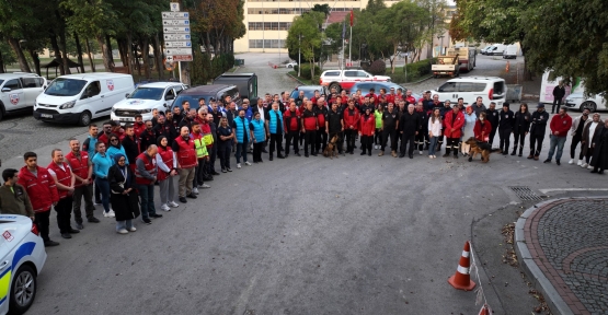 Kocaeli’den Söğüt’e Afet Tatbikatı Konvoyu