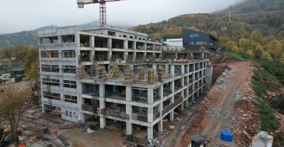 Teleferik Otoparkında Kaba İnşaat Bitmek Üzere