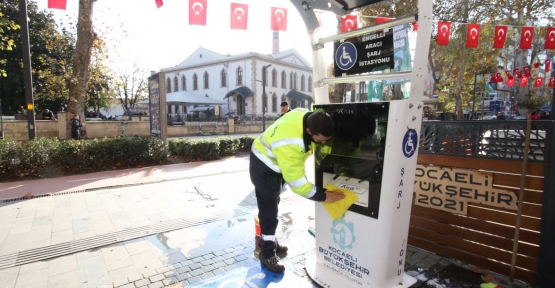 Engelsiz Kocaeli’nde Akülü Şarj İstasyonları Pırıl Pırıl