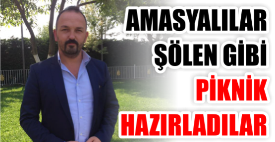 AMASYALILAR ŞÖLEN GİBİ PİKNİK HAZIRLADILAR