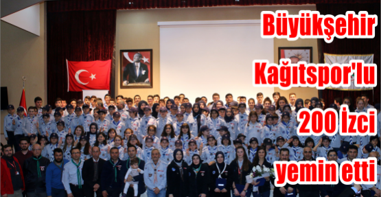 Büyükşehir Kağıtspor'lu 200 İzci yemin etti