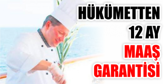 HÜKÜMETTEN 12 AY MAAŞ GARANTİSİ