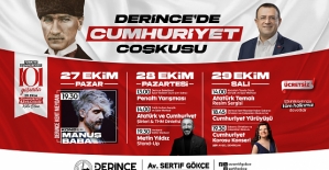 Derince’de Cumhuriyet Bayramı Coşkusu  Üç Gün Sürecek